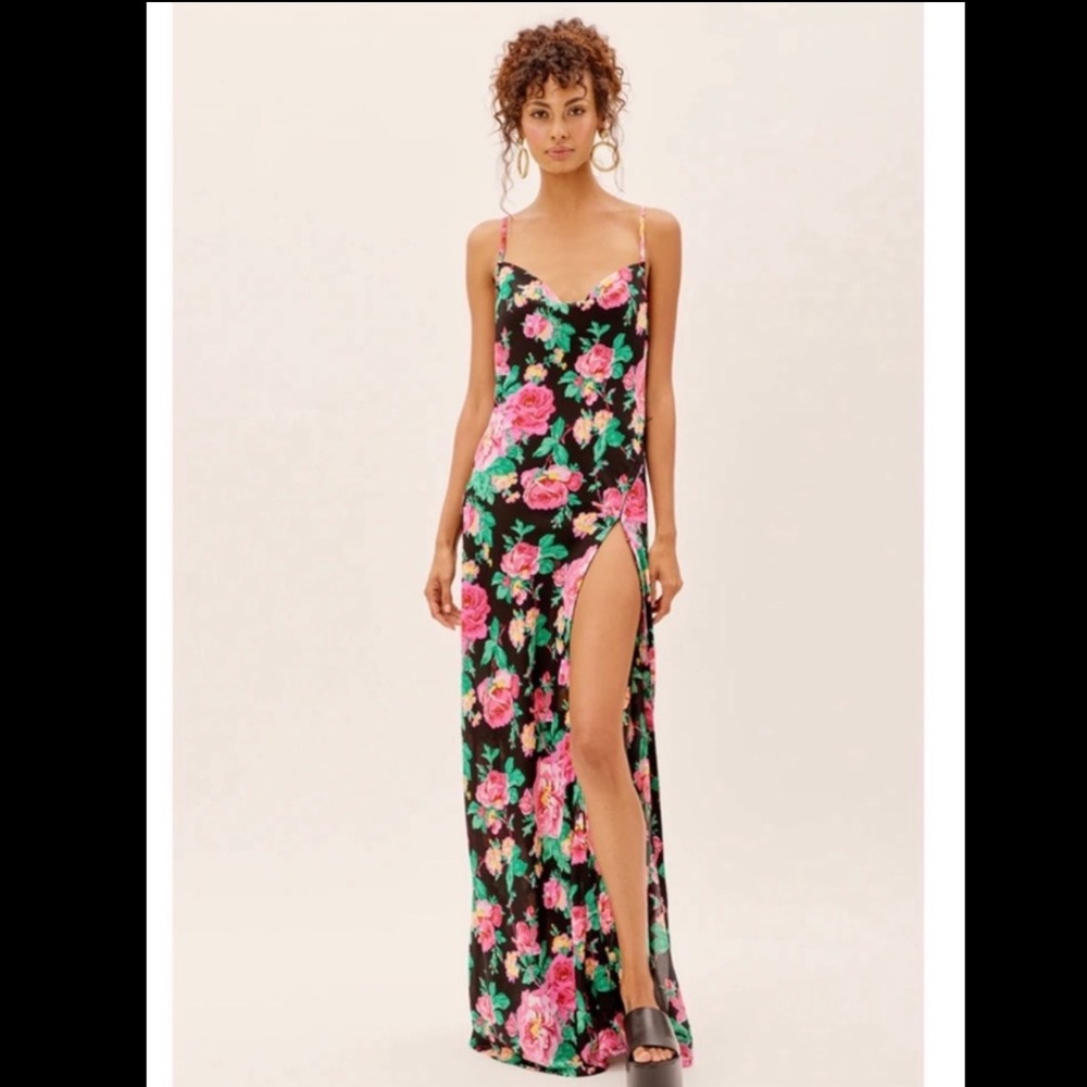 NWT For Love & Lemons Becca Maxi Dress